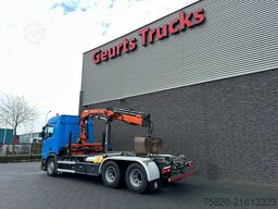 Scania R580 V8 6X4 HAAKARM + ATLAS  AK 172.3E KRAAN/KR...