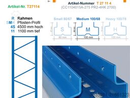 TOTAL-REGAL / nedcon ca.292 m Palettenregal 6 m hoch,4 Eb.