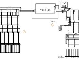 Weinig E6 infeed + A5 outfeed + stacker