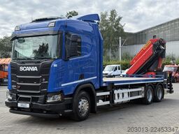 SCANIA R500 6x4 Pritsche mit Kran Palfinger PK53002 SH