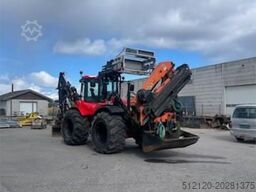 Huddig 1260C Backhoe w/ Palfinger crane, Lift, rototilt a