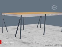 5x10m Lagerbühne , Belastung : 500kg/qm Unterkante: 3m ,ca. 50qm , Systembühne