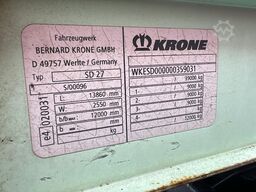 Krone SD27 (BELGIAN TRAILER / TOP CONDITION / BPW AXL...