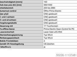 Prima Power Palatino 1530