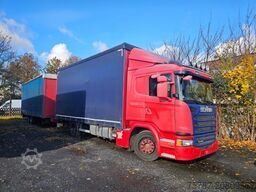 SCANIA G410 Volumen, Edscha, Hubdach+Tandemhänger