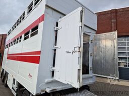 Samro 3 axle - 2 deck livestock - Lifting roof - Regn...