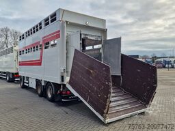 Samro 3 axle - 2 deck livestock - Lifting roof - Regn...