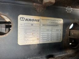 KRONE SD KüHLER, DOPPELSTOCK, CARRIER 1550, PALETTENKASTEN, LIFTACHSE