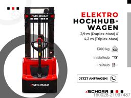 SCHORR Pro+ 1,3t 2,9m/4,2m Freihub & Initialhub