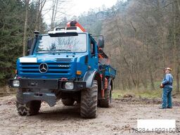 UNIMOG U5000 Kran Forst Kabelbau Kommunal Vollausstatt.