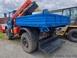 UNIMOG U5000 Kran Forst Kabelbau Kommunal Vollausstatt.