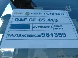 DAF CF 85.410 + 8X2 + PALFINGER 16002 +EURO 5 + REMOTE