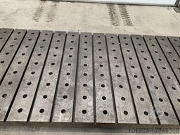 Taque en acier 3800 x 1400 x 130 mm