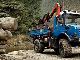 UNIMOG U5000 Kran Forst Kabelbau Kommunal Vollausstatt.