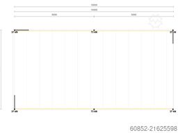 5x10m Lagerbühne , Belastung : 500kg/qm Unterkante: 2,5m , ca. 50qm Systembühne