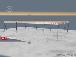 10x15m Lagerbühne , Belastung : 500kg/qm Unterkante: 2,5m ,ca. 150qm Systembühne