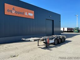 Van Hool 3-ASSIGE OPLEGGER 20FT/30FT ADR CHASSIS / galva...