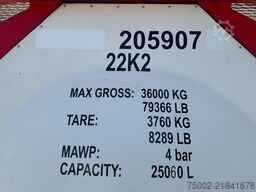 CIMC 20FT ISO / 25.060L / 1-COMP / 3 BAFFELS / UN PO...