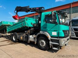 MERCEDES-BENZ AXOR 1833*DREISETENKIPPER*HIAB KRAN 12 M*MEILLER
