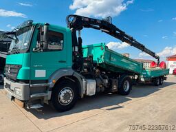 MERCEDES-BENZ AXOR 1833*DREISETENKIPPER*HIAB KRAN 12 M*MEILLER