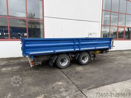  18 k  18 t Tandemkipper- Tieflader, BreitbereiftWenig Benutzt