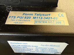 Taylor Hobson Form Talysurf PGI 820