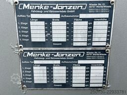 MENKE-JANZEN 4.Stock Viehanhänger Hubdach/Tränke/67m²