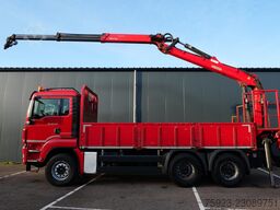 MAN TGS 33.440 6x4 open box with Palfinger crane