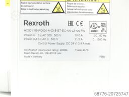 Rexroth HCS01.1E-W0028-A-03-B-ET-EC-NN-L3-NN-FW MNR: R911335595 SN:7260409116208
