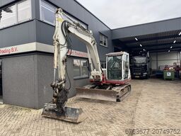 TAKEUCHI TB175 Graafmachine Rups 2008 Yanmar Diesel inclusief 5 bakken + palletvork