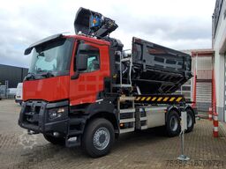 Renault K 480 - 13 LITER  P6X6 - 29 TON - HMF KRAAN + H...