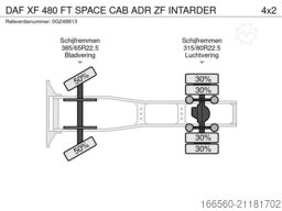 DAF XF 480 FT SPACE CAB ADR ZF INTARDER