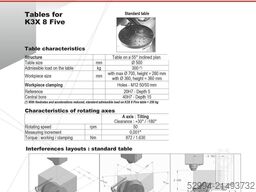 Huron K3X8F X: 780 - Y: 700 - Z: 500 mm CNC