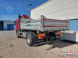 Scania P 320 B4x2NA Kipper Kran Winterdienst komplett Sch