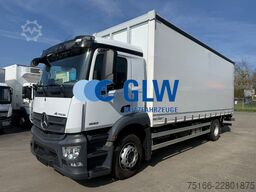 Tenteli düz yataklı kamyon MERCEDES-BENZ ACTROS 1832 L TAUTLINER 7,40 m LBW 1,5 T