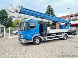 Kamyon üstü vinçli panelvan MERCEDES-BENZ 816 mit Böckerkran bis 35 m AK35-3000 4x2