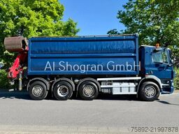 DAF CF 85.410 Kipper + Kran Epsilon Q150/Eu5EEV