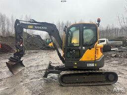 Volvo ECR58D with rototilt and 2 buckets. 3,100 hours.