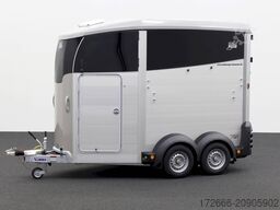 Ifor Williams IFOR WILLIAMS HBX 506 | SILBER +FRONTAUSTIEG RECHTS +POLSTER +3.BREMSLEUCHTE