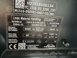 Linde E 50 HL-01 Kabine Triplex STVO Batterie Bj.21 ZVG