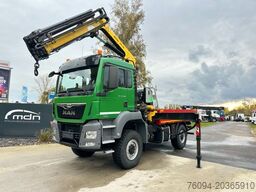 MAN TGS 18.500 4x4 KRAN 15m FUNK AHK single bereift