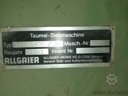 Allgaier Zeefmachine TSM 1600