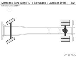 Mercedes-Benz Atego 1218 Bakwagen + Laadklep DHollandia 1500kg