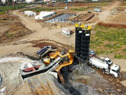 FABO Mobile Concrete Batching Plant 100 m3/h Mobile Concrete Batching Plant