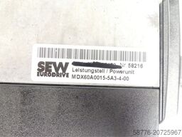 SEW-EURODRIVE Eurodrive MDX60A0015-5A3-4-00 + MDS60A0015-5A3-4-00 generalüberholt mit 12 Monaten Gewährleistung