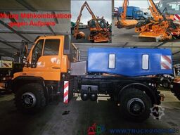 Unimog U400 Vario Pilot Mähtür + Mulag Mähkombination