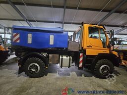 Unimog U400 Vario Pilot Mähtür + Mulag Mähkombination