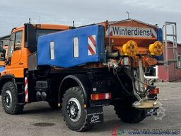 Unimog U400 Vario Pilot Mähtür + Mulag Mähkombination