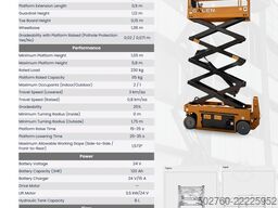 Galen 6+2m Scissor Lift Electric