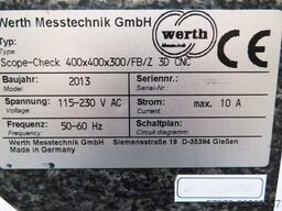 Werth Scope-Check 400×400×300/FB/Z 3D CNC